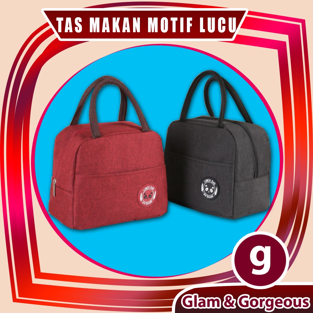 Tas Makan Lunch Box Tempat Kotak Makanan Anak Tahan Panas Praktis Motif TM021