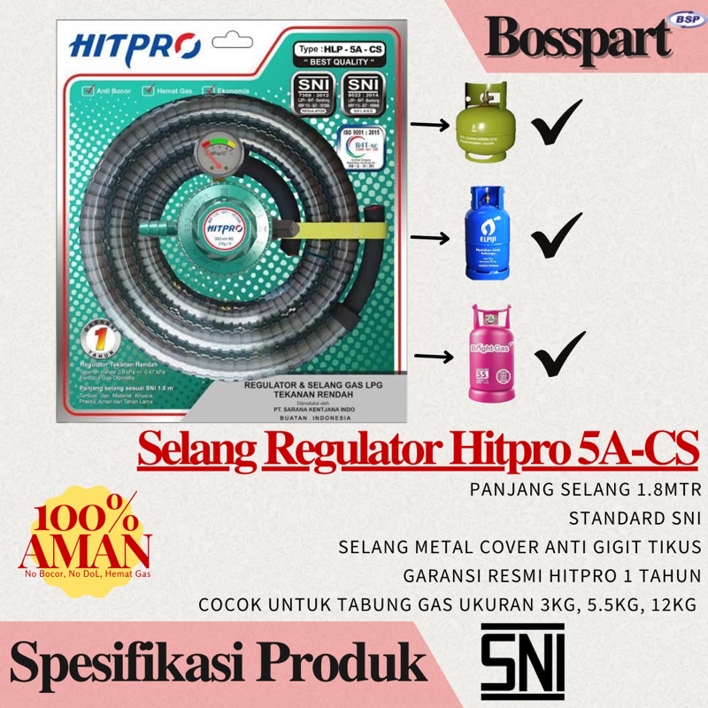 Paket Kompor Rinnai RI-522E bonus Selang Regulator Hitpro / Rinnai Kompor Gas 2 Tungku / Kompor Rinai Stainless steel