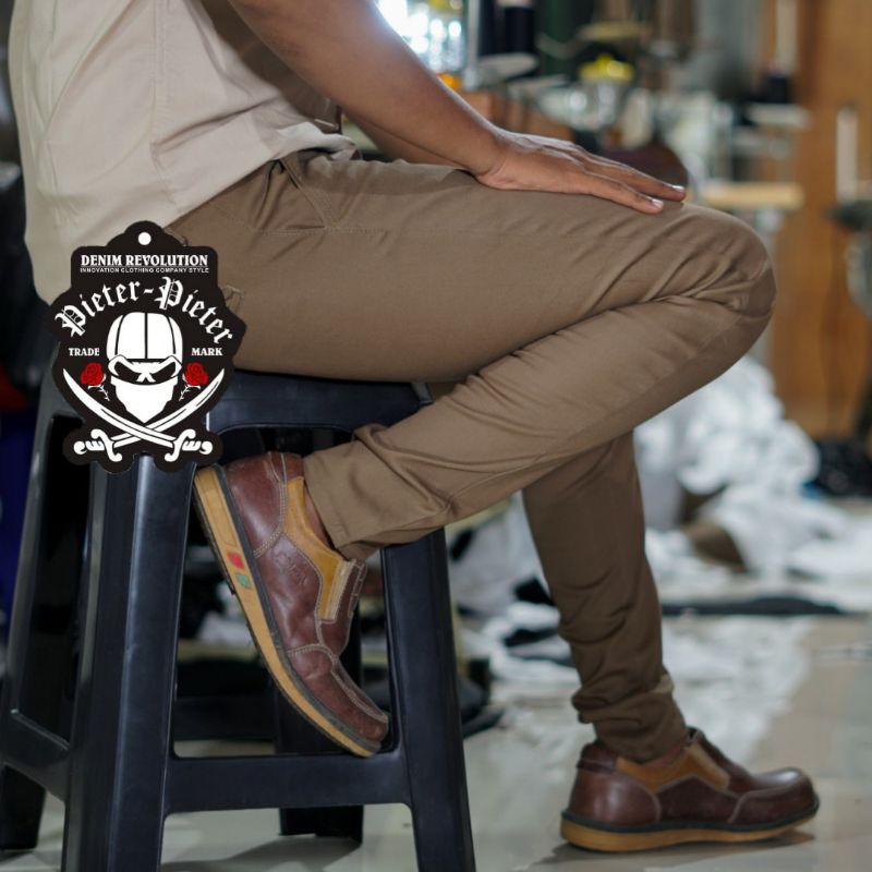 CELANA CHINO Celana Pria Slim fit Panjang Kerja kantor Santai Liburan Cowok Gentleman Boy Skinnyhty