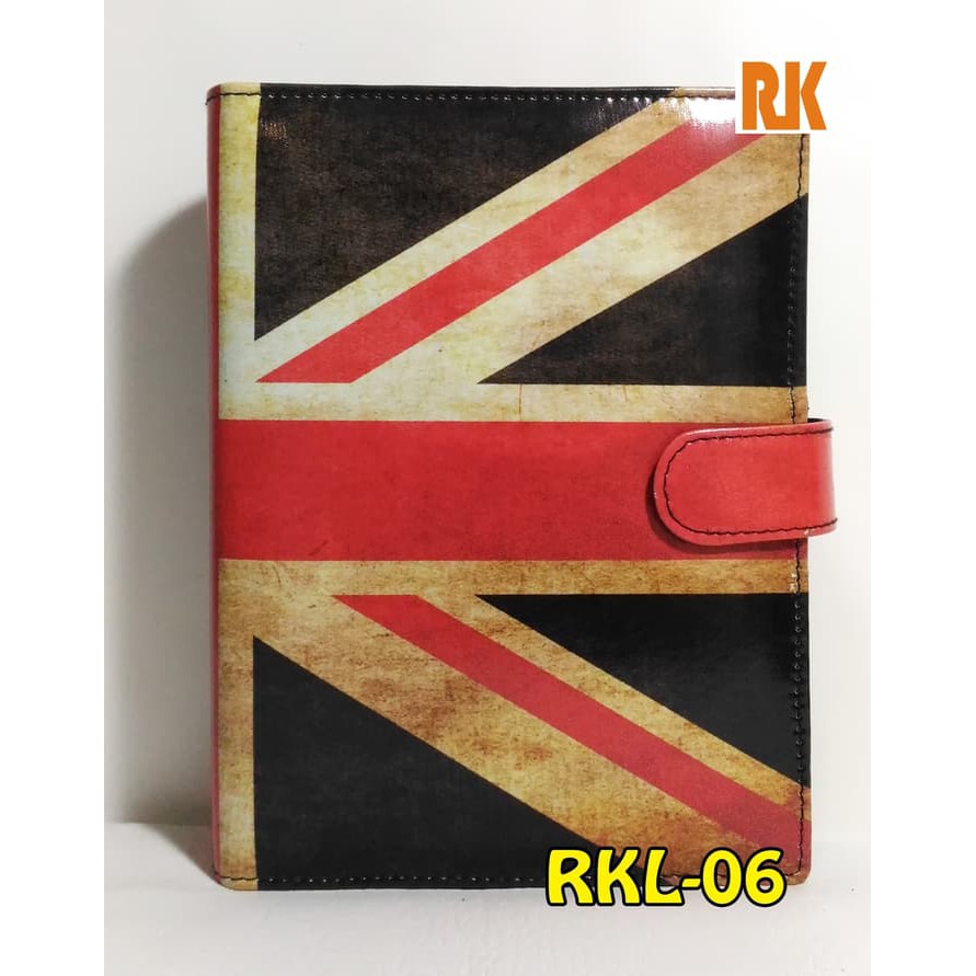 

BD--63 Binder KULIT SINTETIS 20 Ring UK Flag (RKL-06)