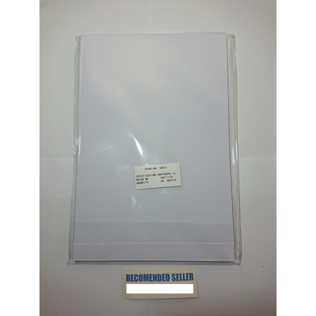 

Bahan Kertas PVC ID Card Instan OVERLAY, 50 lembar