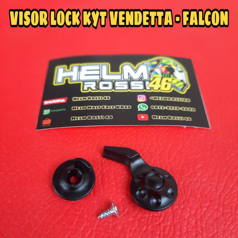 [COD] Visor lock - KYT VENDETTA - FALCON - pengunci visor kaca helm - Original Part KYT