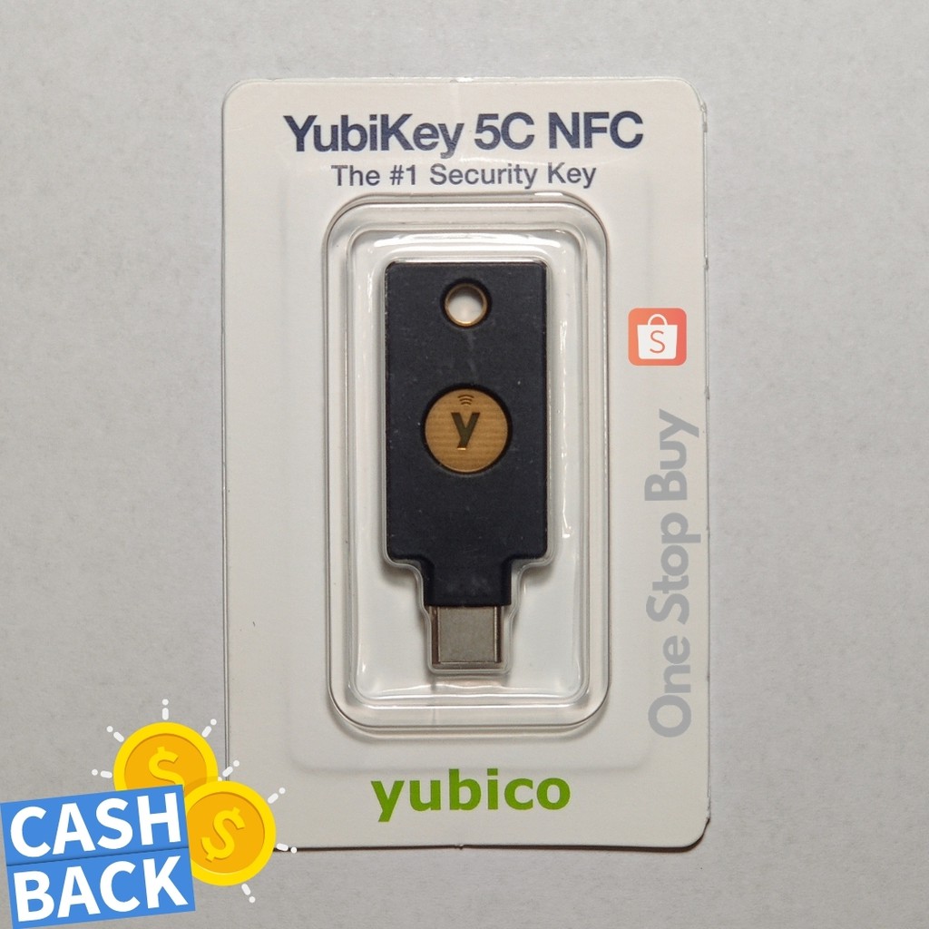 Yubikey 5C NFC -READY STOCK- Two Factor Auth Security Key USB C & NFC