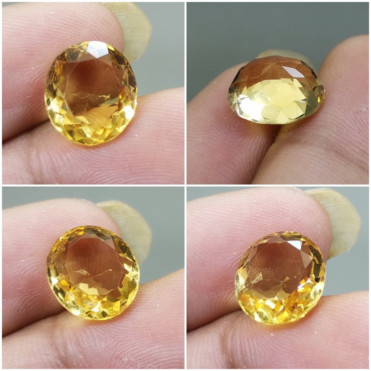 Batu Kinyang Emas Citrin Alami Kode R108