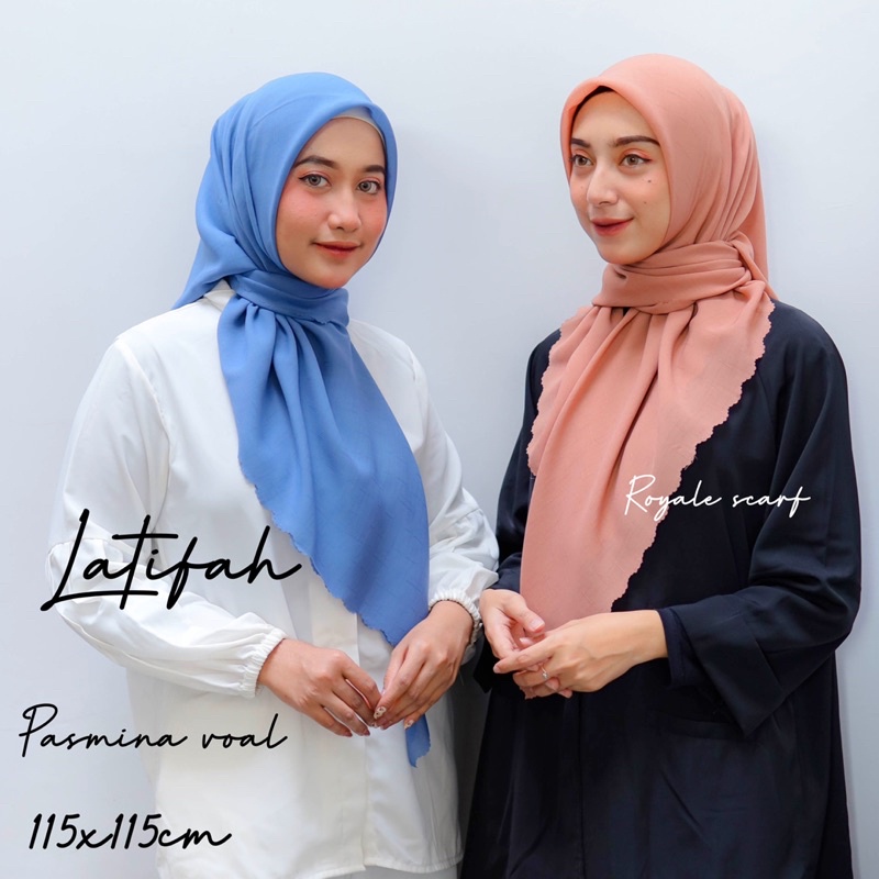 Hijab voal sandrina segiempat sahara by Royale scarf