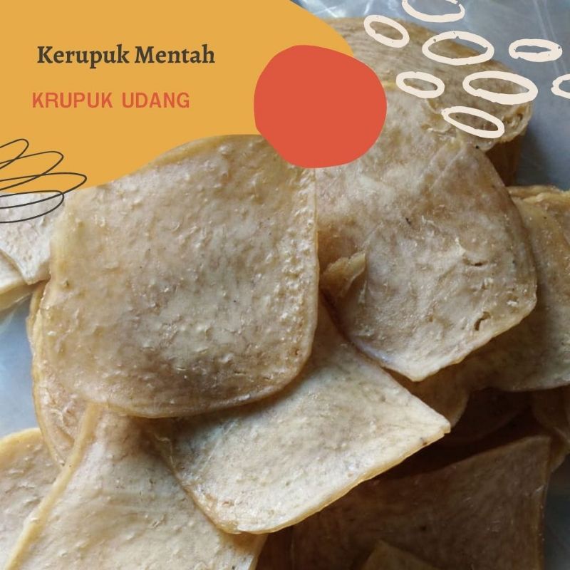 

500gr KERUPUK UDANG / KERUPUK MENTAH / KERUPUK 500GRAM