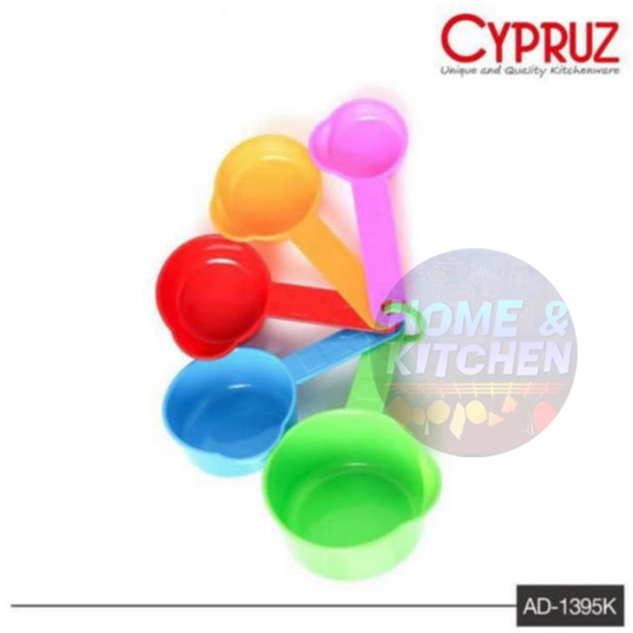 Cypruz Sendok Takar Set 5in1 Measuring Cup 5 in 1 Spoon Plastik Ukur