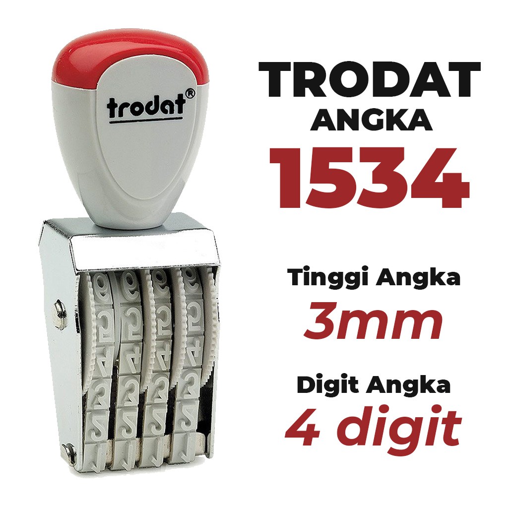 

Stempel Trodat Angka 1534 - 4 Digit 3 mm