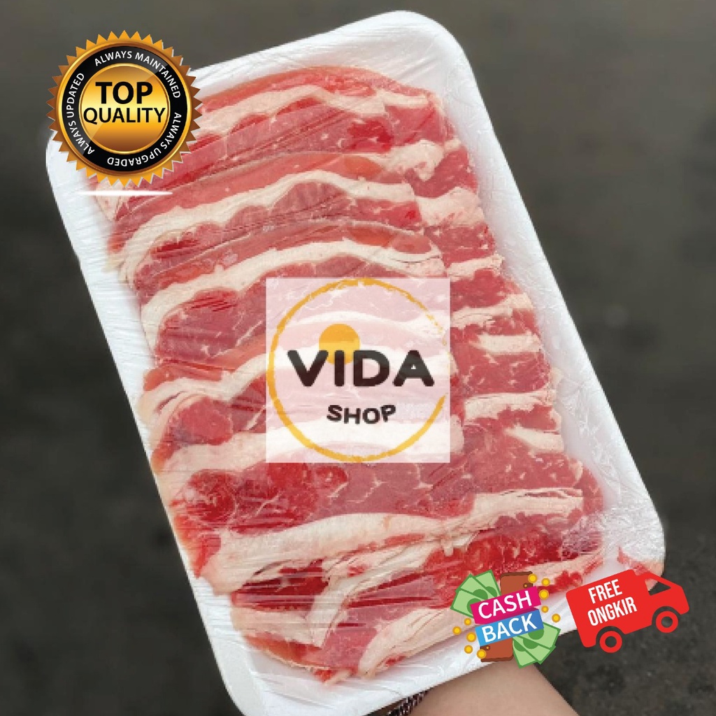 

US Shortplate Daging Sapi Slice 250gr seperti KINTAN,SHABURI