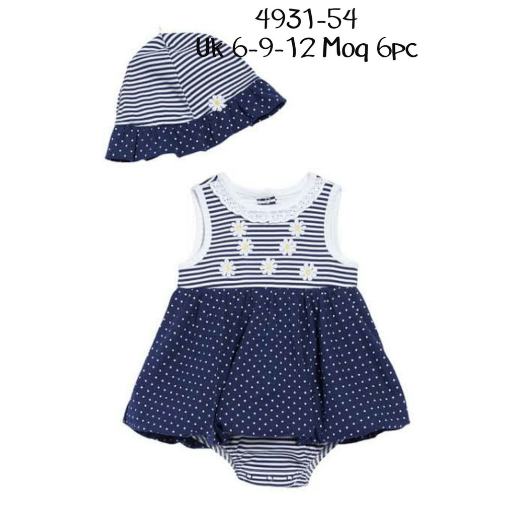 dress+topi carterlove 6-18 bulan/perlengkapan bayi