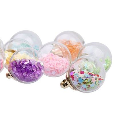 Glass Ball Beads - Manik-manik Bola Kaca (9pcs)