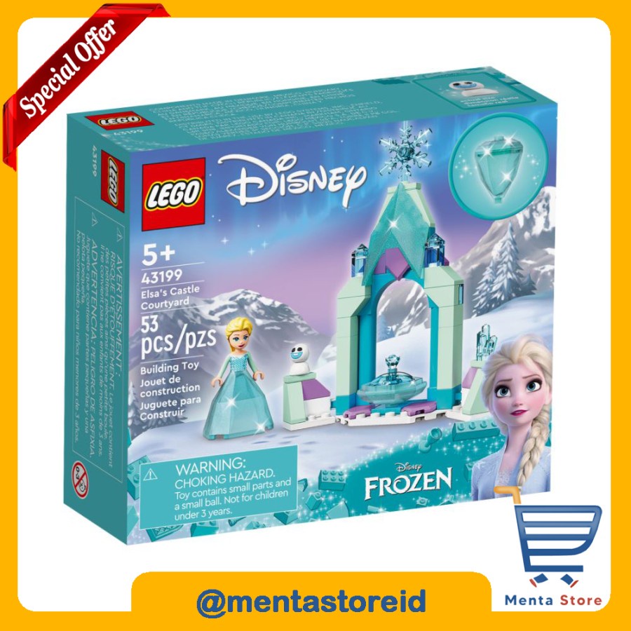 LEGO Disney 43199 Elsa’s Castle Courtyard Frozen Snow Mini Doll