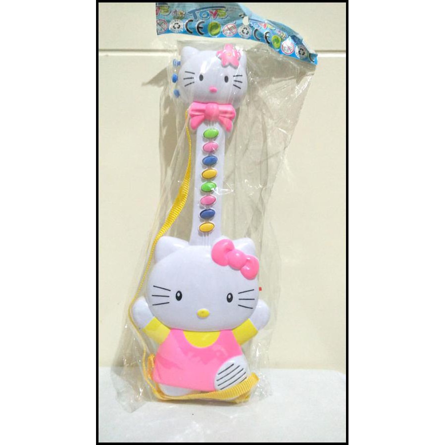 Sexy Mainan Gitar Musik Hello Kitty Mainan Piano Anak