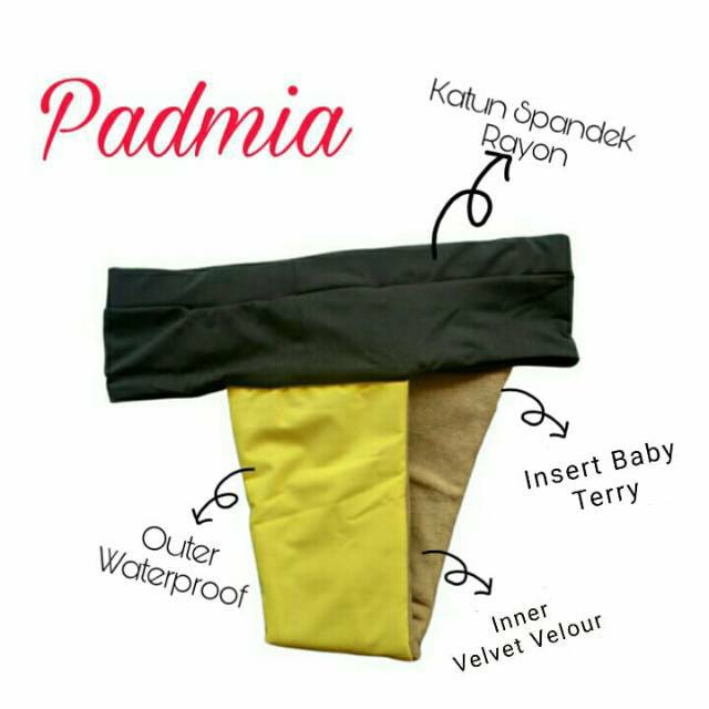 [SALE] Padmia Menspad Anannda | Ananda Menstrual Pad Bentuk Celana | Pembalut kain cuci ulang