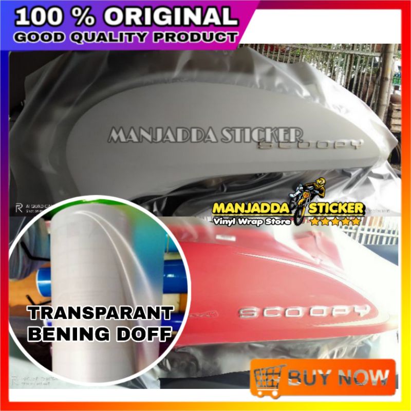 Sticker Transparan Bening Doff Gloss Untuk Melindungi Body Motor