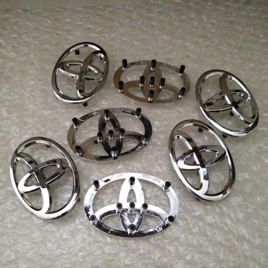 emblem LOGO STIR TOYOTA 6.5cmX4.5cm chrom original