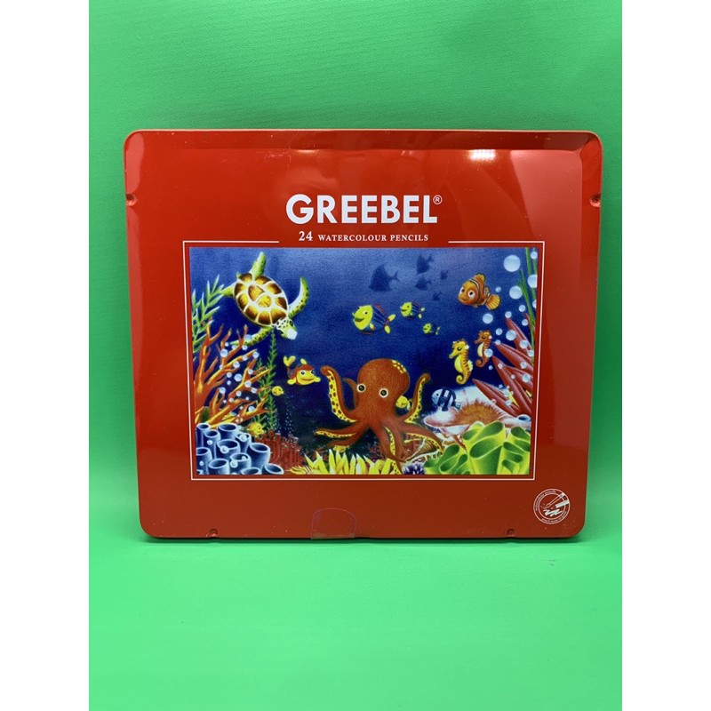 GREEBEL Pensil Warna Kaleng Water Colour 24 warna 2724