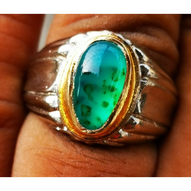 Batu asli natural bacan doko totol super crystal