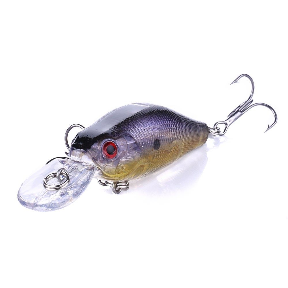 HENGJIA 1Pcs Umpan Crankbait Pancing 7CM/8.1G Swimbait Minnow Bass Ikan Fishing Lure Topwater Tackle