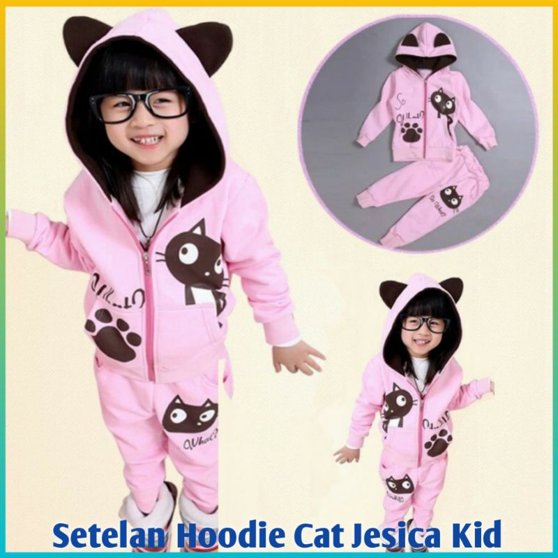 SETELAN ANAK PEREMPUAN SET JAKET SWEATER HOODIE SWEETER  BAJU ANAK CEWEK ALLSZ USIA 2 3 4 TAHUN