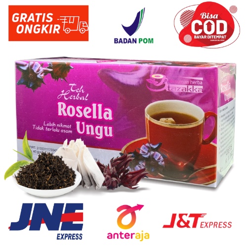 

Teh Rosella Ungu VITAMIN C ALAMI dari Tazakka isi 20 kantung teh celup sebagai Antioksidan dan daya tahan tubuh BPOM ORIGINAL