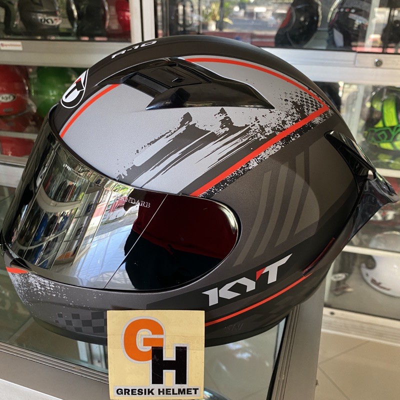 KYT R10 SERI 4 GREY | HELM KYT R10 SERI 4 GUNMETAL MATT | HELM KYT 10 SERI 4 GUNMETAL DOFT RED