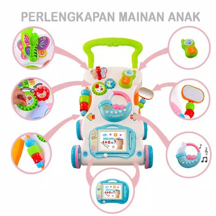 MWN.TOYS Children Music Walker Dorongan Belajar Jalan No 696-R8