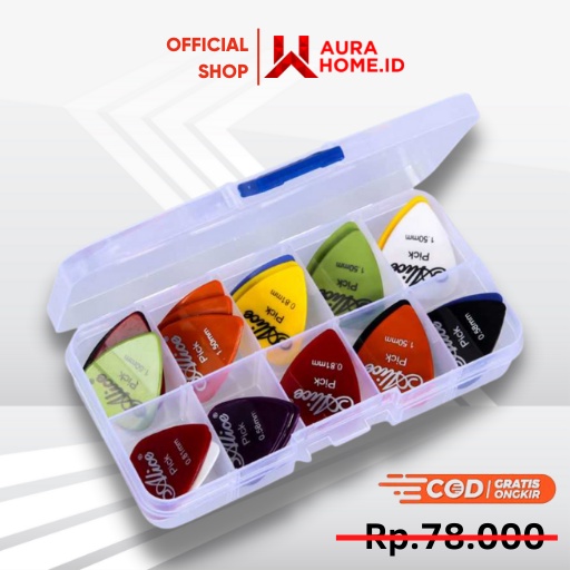 Pick Gitar Akustik 50 PCS / Pick Pic Pik Gitar Guitar Ukulele Akustik Elektrik Bass Kerang Listrik E