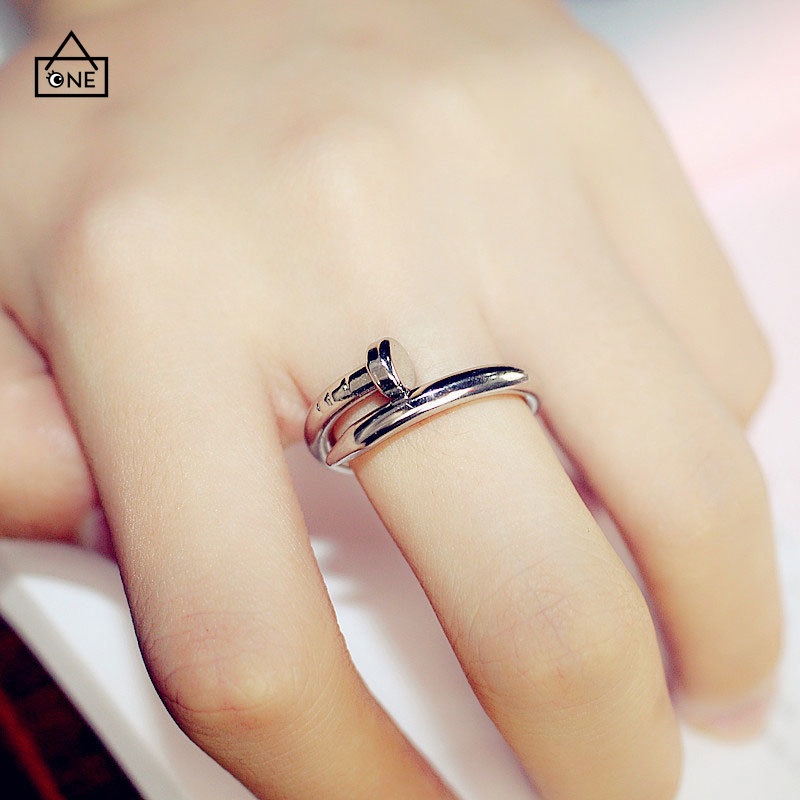 COD❤1PC Korea Sekrup Cincin Hadiah Ulang Tahun Pembukaan Aksesoris Mode A one