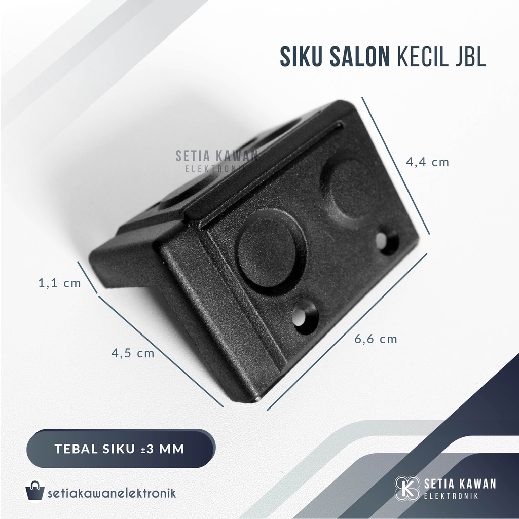 Siku Salon Speaker Kecil Model Bulat JBL / Kaki Box Speaker Plastik Kecil