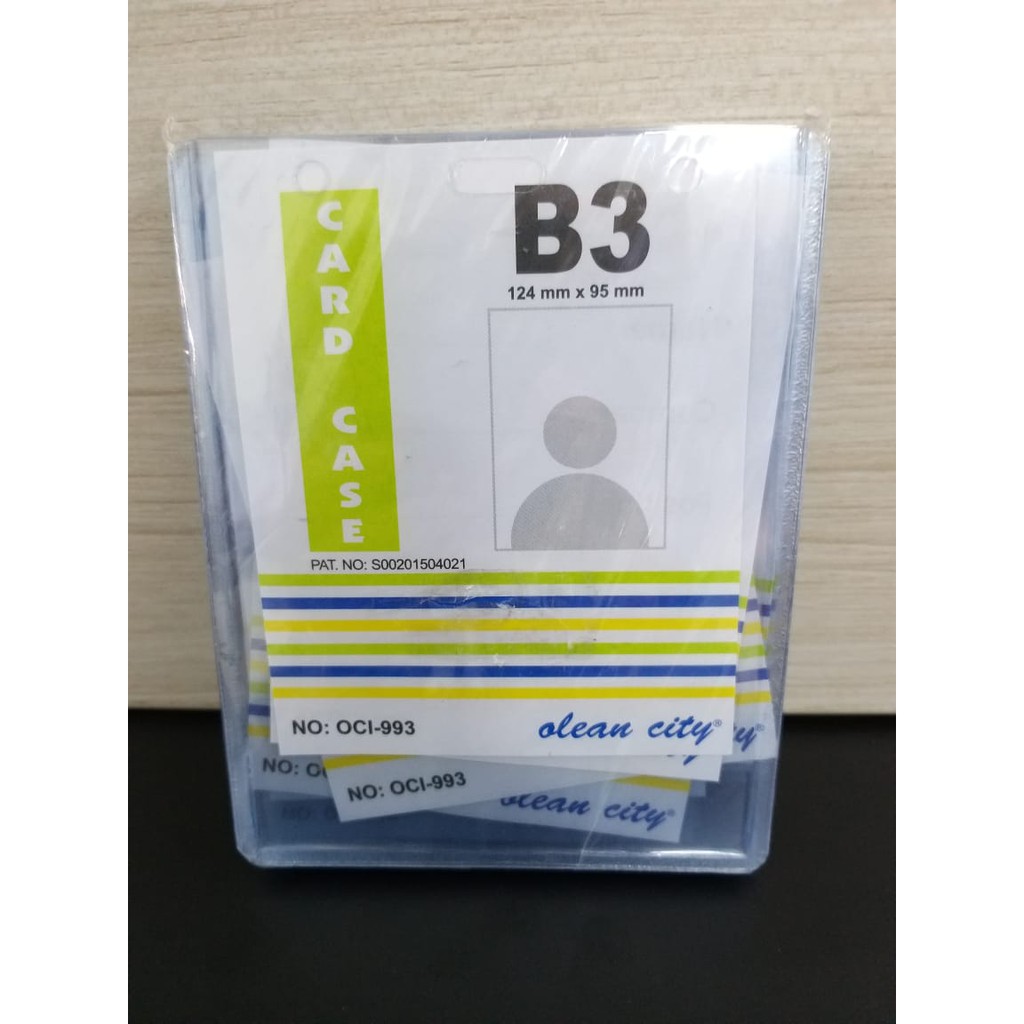 

Tempat Id Card Case B3 / Plastik Kartu Nama / Name Tag / Plastik ID Card B3 OCI 993 124 mm x 95 mm 41512495