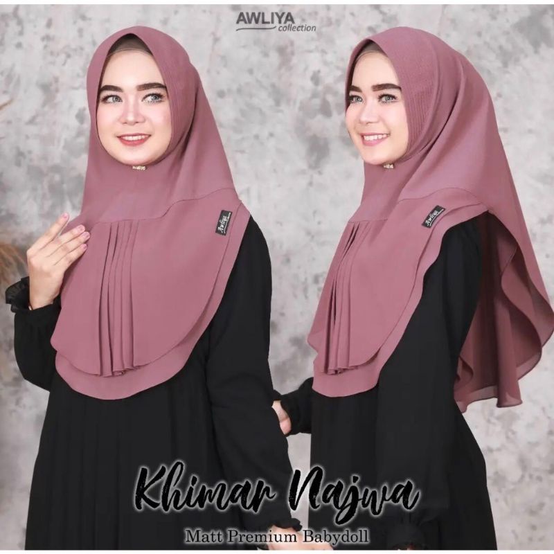 HIJAB INSTAN KHIMAR NAJWA ORI AWLIYA HIJAB AWLIYA