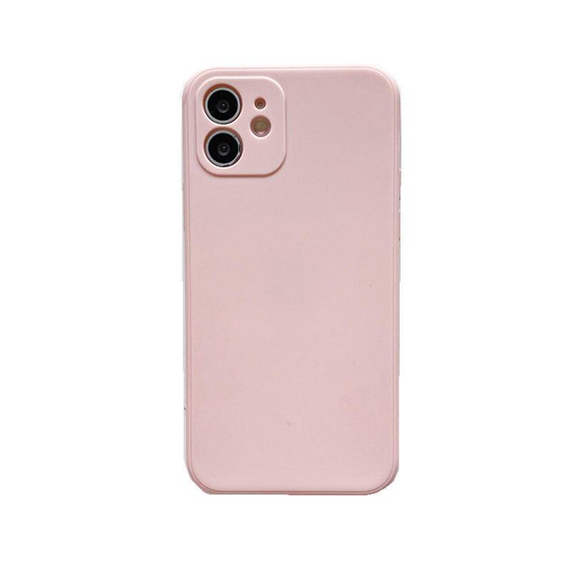 Soft case Bahan Silika Gel Imitasi Warna solid Untuk iPhone 13 12 11 Pro MAX Mini X XS MAX XR SE 2022 2020 6 6S 7 8 Plus