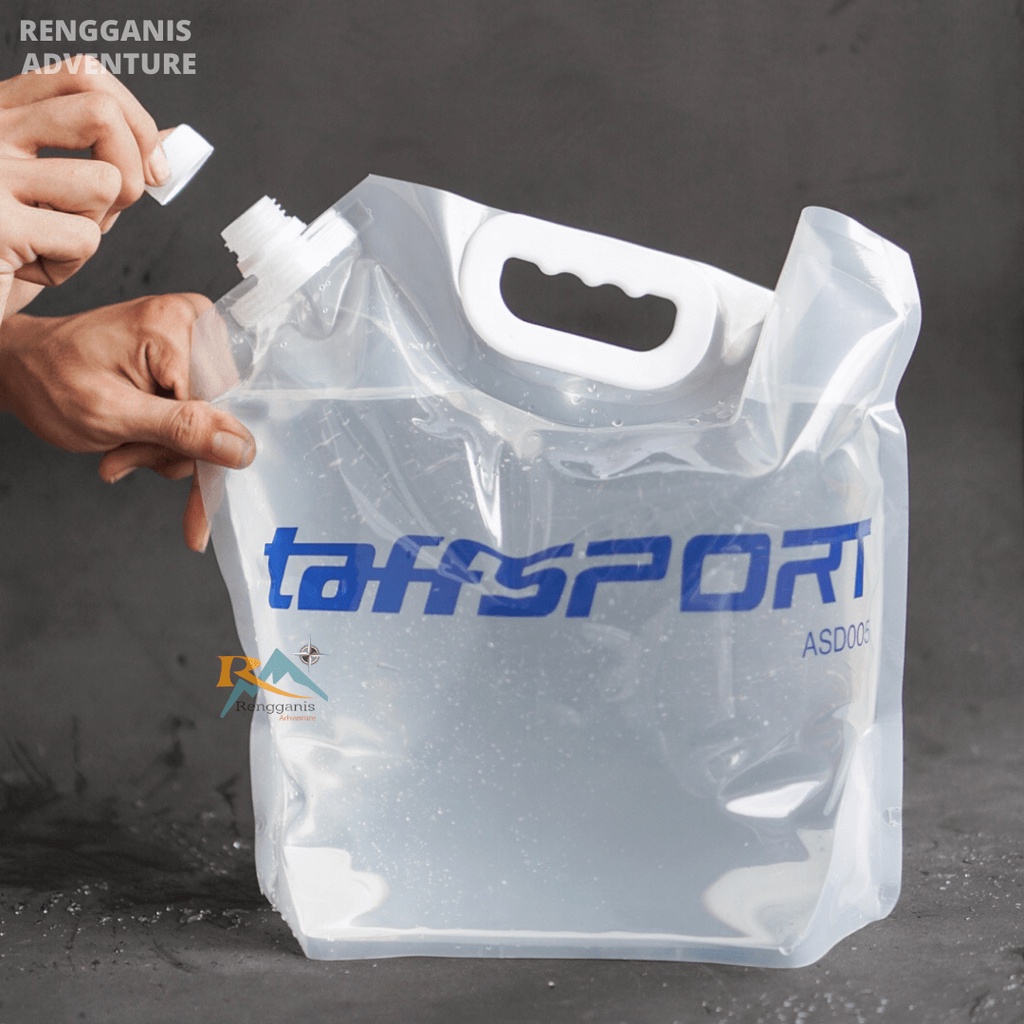 KANTUNG AIR JERIGEN LIPAT 5 DAN 10 LITER • KANTONG AIR MINUM TAFFSPORT Camping OUTDOOR HIKING PIKNIK PENDAKI GUNUNG