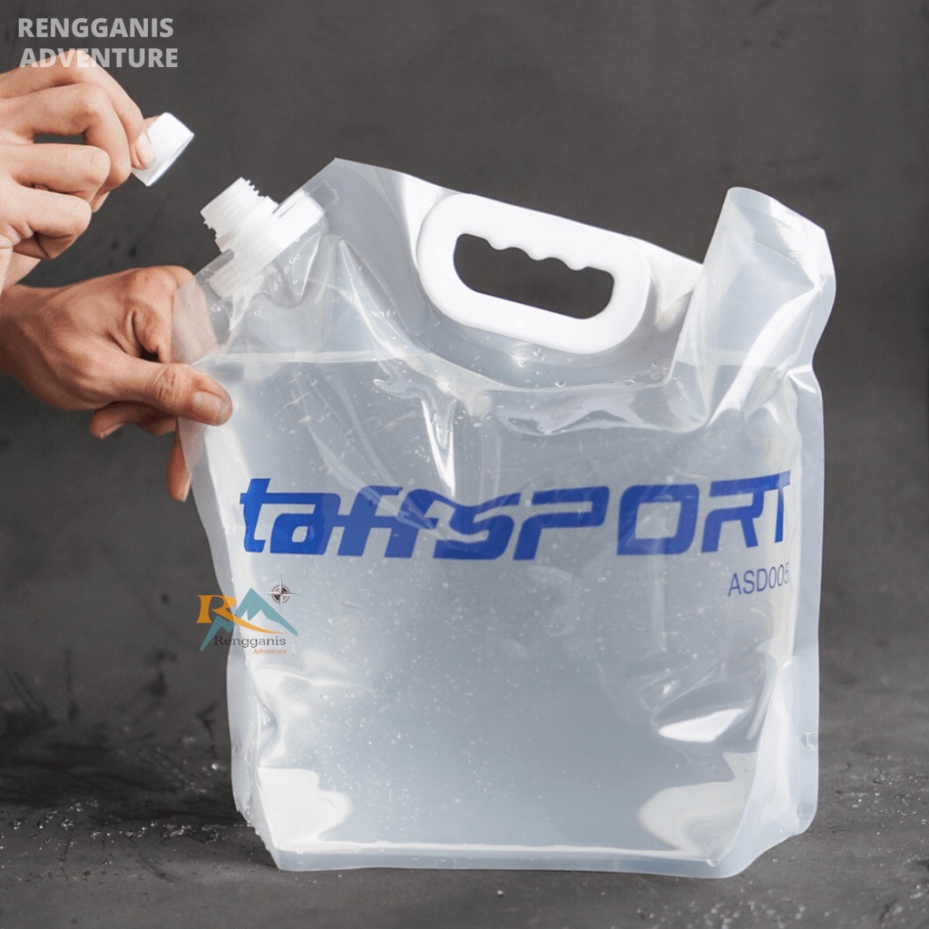 Jerigen Lipat 5 LITER 10 LITER Kantung Air TAFFSPORT Kantong Minum Lipat Camping