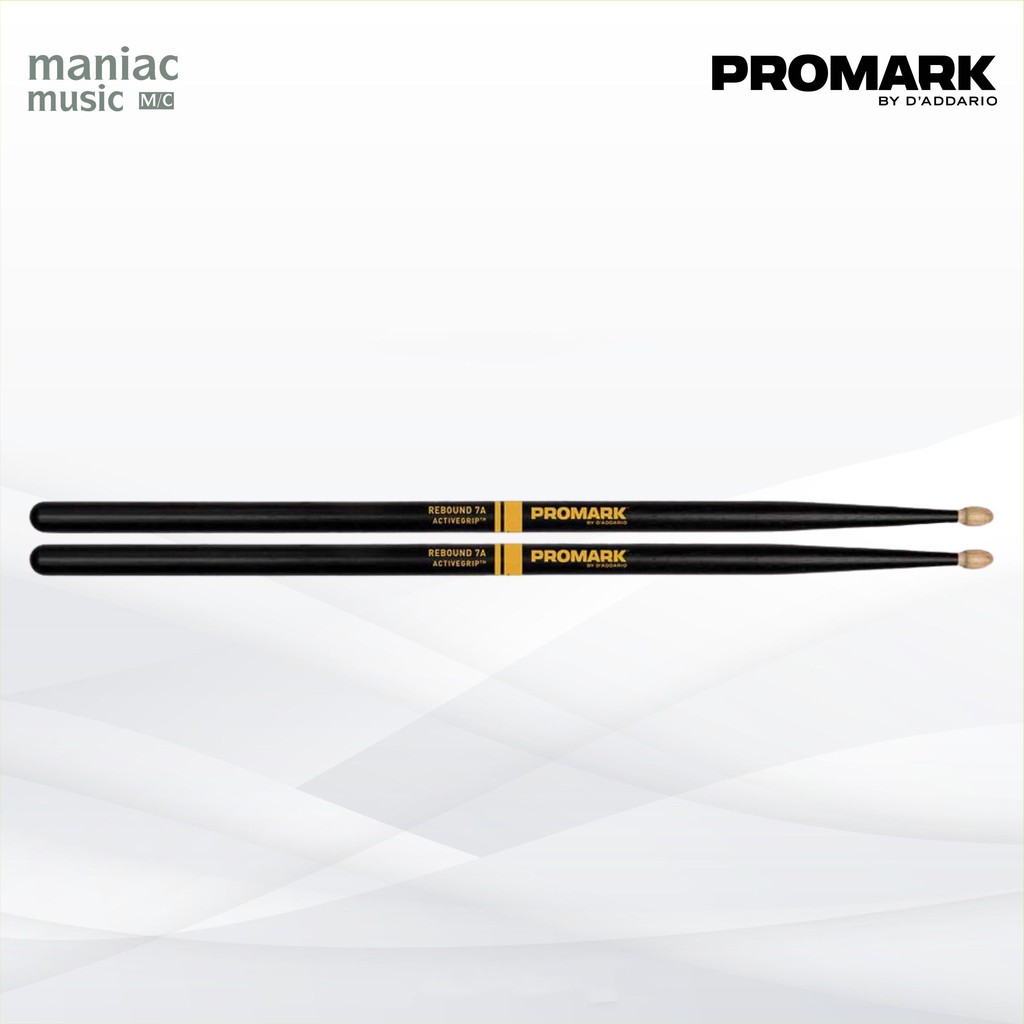 Promark R7AAG - Stick Drum. Rebound 7A Activegrip. Hickory Wood. Rock. Funk