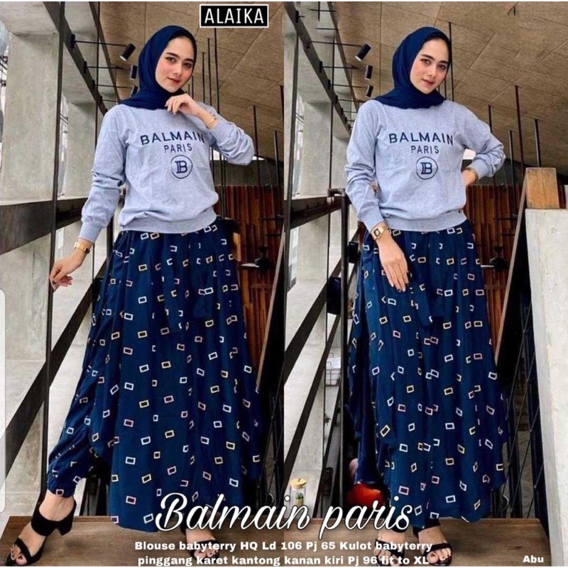 Balmain paris set / setelan BY ALAIKA