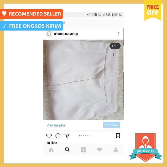 Celana Kulot Panjang Putih Jumbo Bigsize