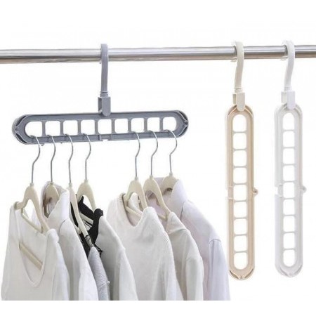 BAHAN TEBAL , Gantungan Baju/Hanger segitiga / panjang , Hanger Baju Ajaib Magic Hanger Foldable Hanger 9 in 1