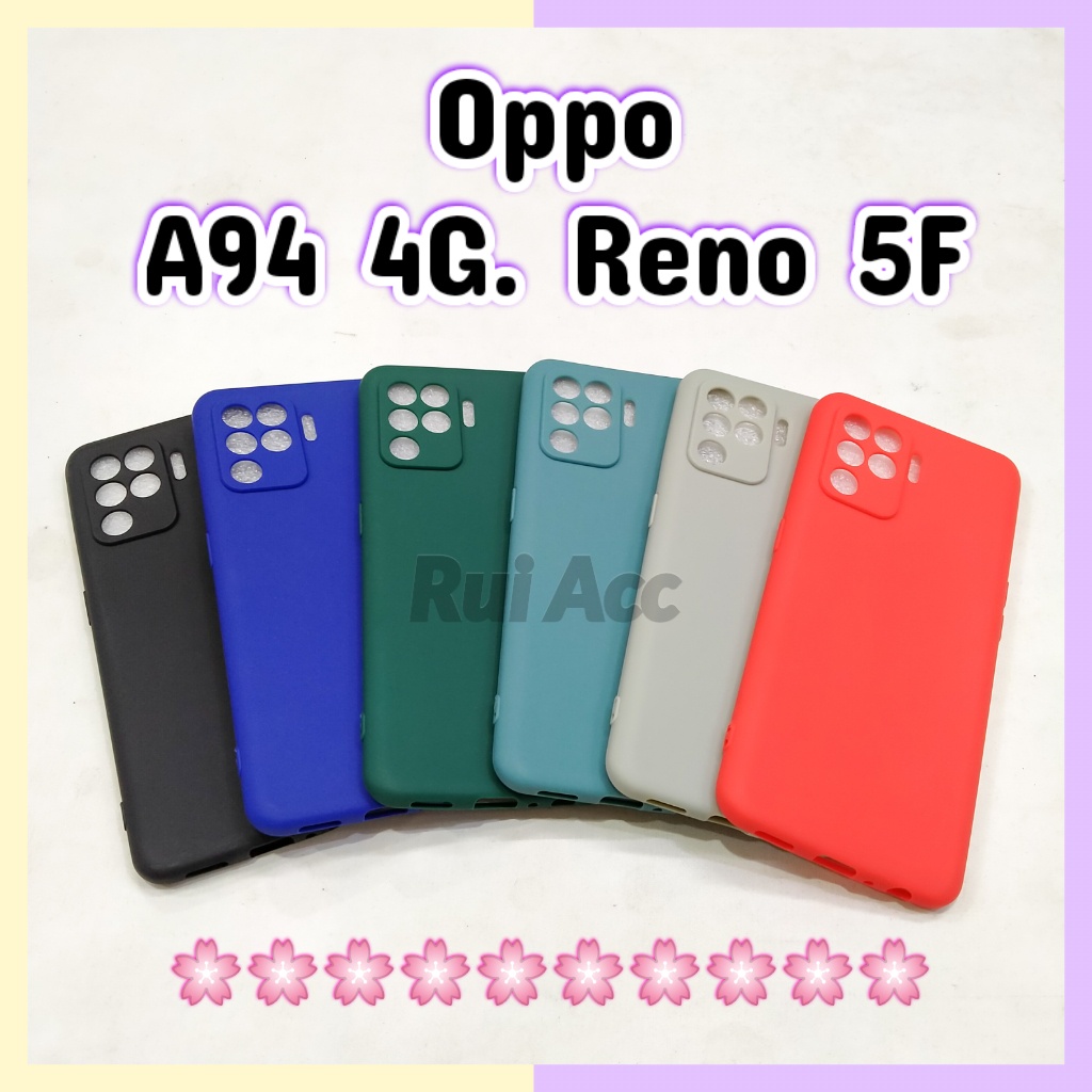 Silikon Candy Oppo A94 4G / F19 Pro / Reno 5F Softcase Warna Warni Lentur Macaroon Pastel Hijau Mera