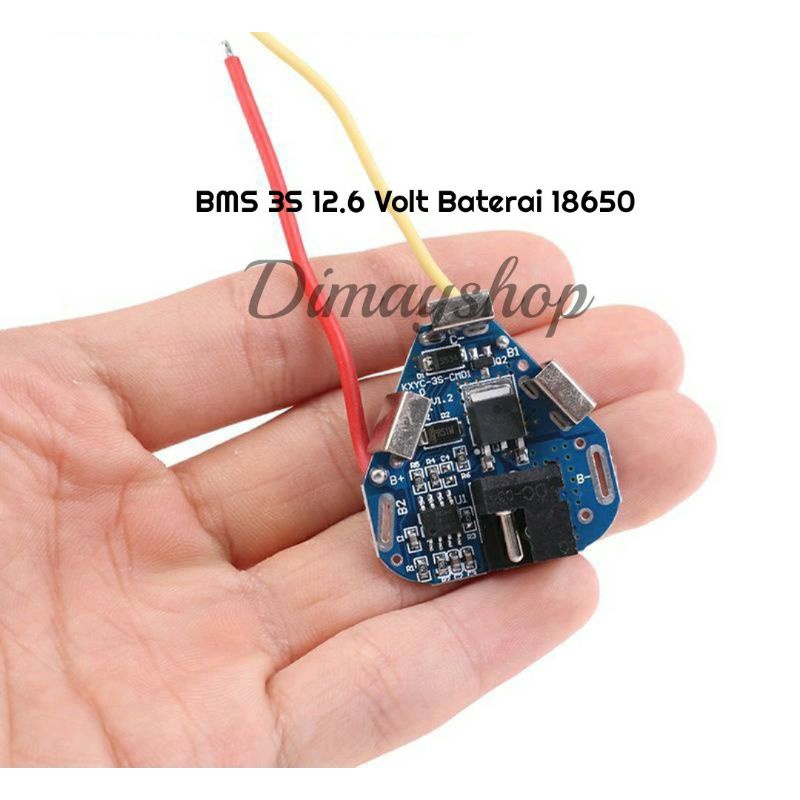 Modul BMS 3S 12.6 V for baterai lithium 18650 mesin bor cordless 12V