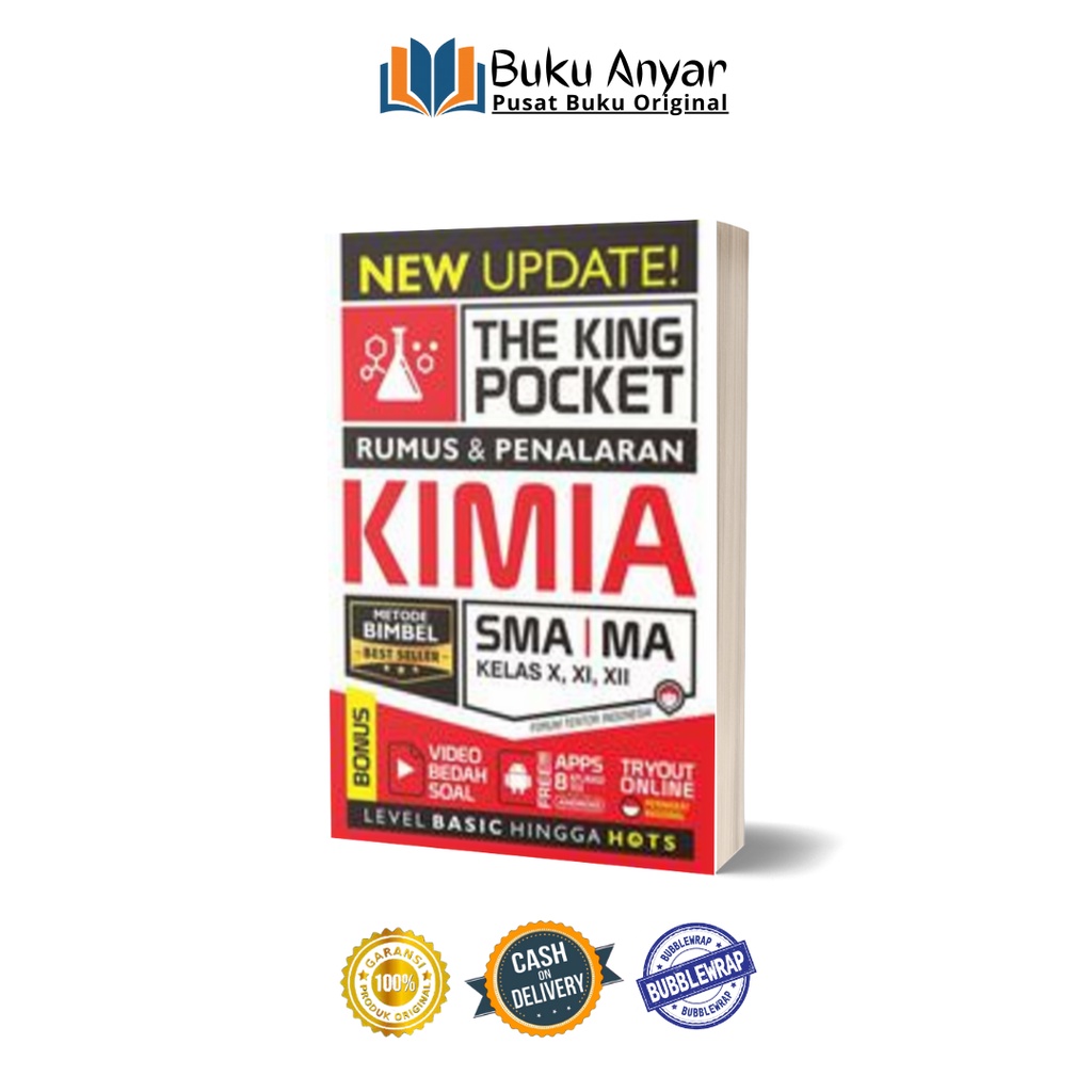 BUKU LATIHAN SOAL DAN RUMUS SMA NEW UPDATE THE KING POCKET MATEMATIKA,KIMIA,BIOLOGI,FISIKA SMA/MA KELAS 10 11 12-KIMIA