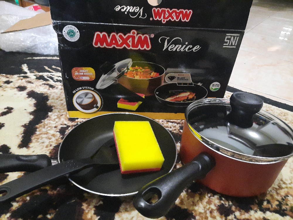 Maxim Venice Set Teflon Isi 5 Pcs Wajan Teflon Penggorengan