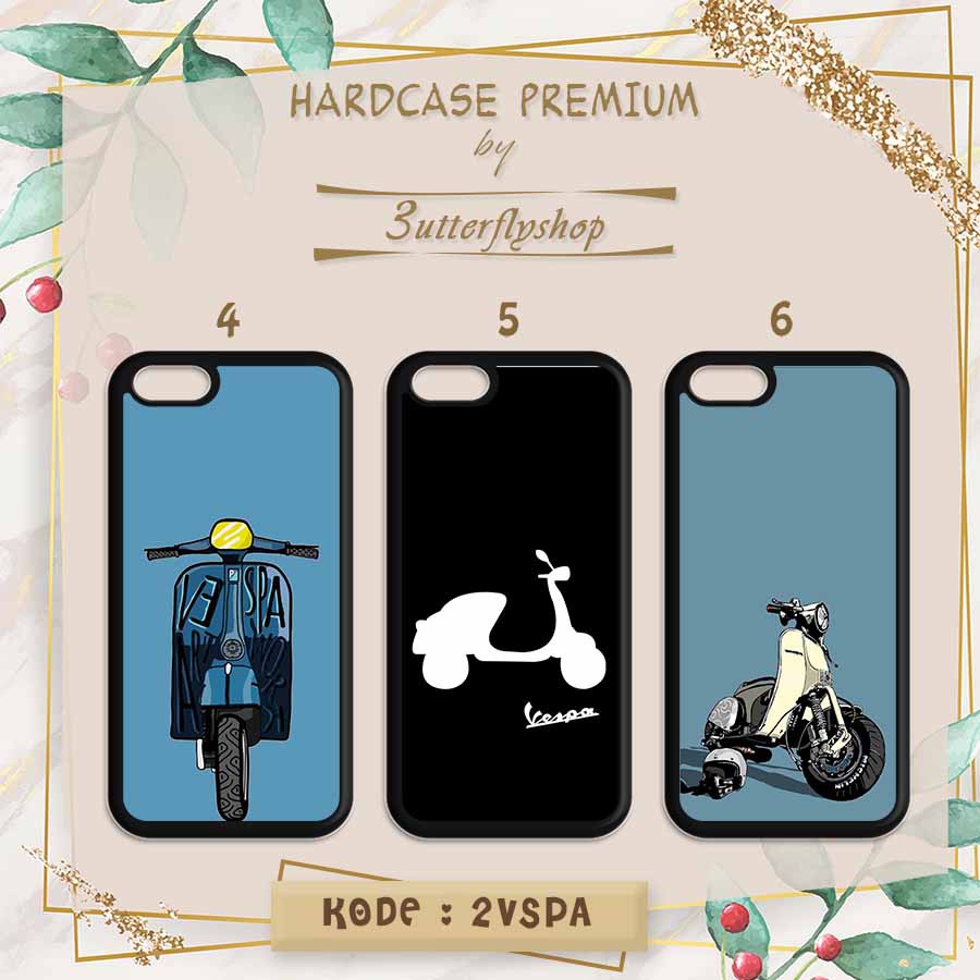 [HARDCASE] vespa mini scooter case Oppo Vivo Realme Redmi Xiaomi Samsung Iphone