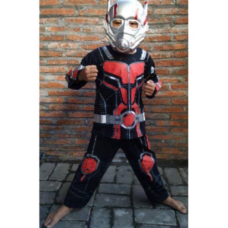 baju kostum anak laki-laki ant-man / kostum antman