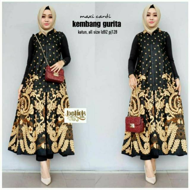 TARANTULA LONG OUTER VEST BATIK ROMPI OUTER WEAR MUSLIM PANJANG HIJAB ETHNIC VINTAGE MODERN SERAGAM