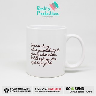 Mug Doodle Wanita Bertas Selempang untuk Kado Ulang Tahun | Shopee