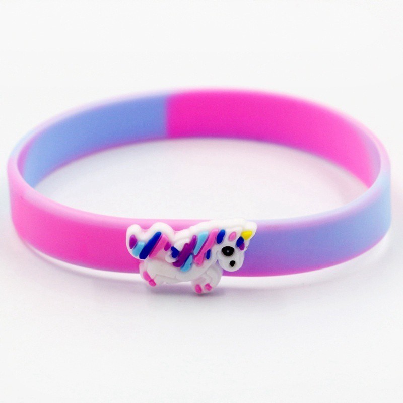 Gelang Model Unicorn Bahan Silikon untuk Pesta / Hadiah