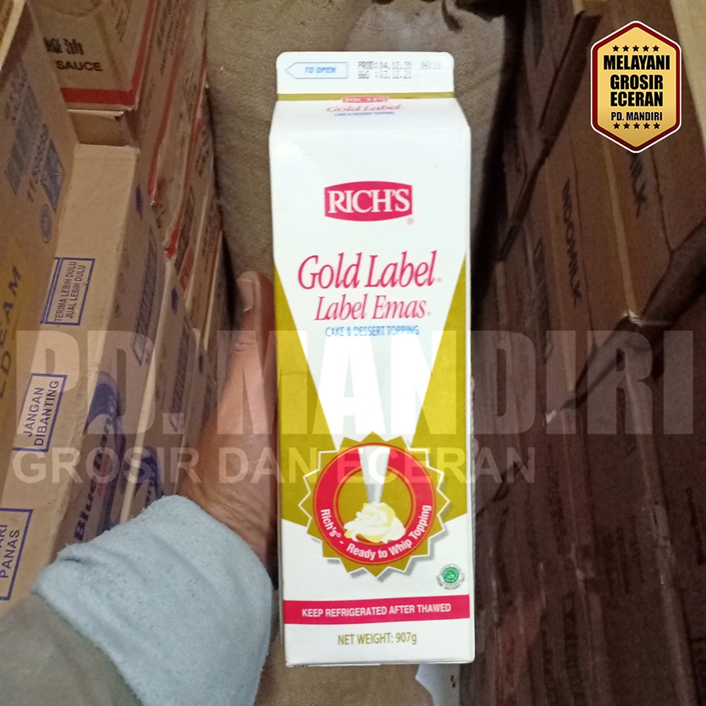 

RICH GOLD LABEL WHIPPING CREAM 907 GR