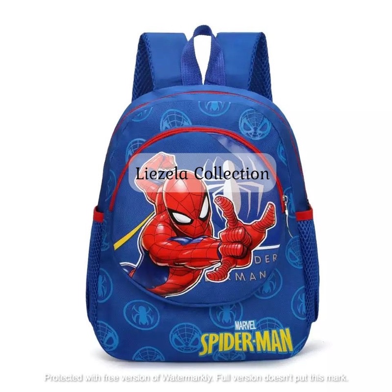 Liezela Collection - MARVEL SPIDERMAN TAS ANAK RANSEL TK &amp; SD ANAK LAKI-LAKI &amp; PREMPUAN TAS SEKOLAH 1-2-3-4 TAHUN 2021